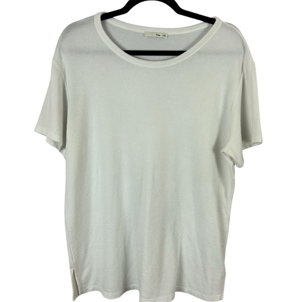 Aritzia Wilfred Free White Relaxed Short Sleeve T-Shirt Size Large